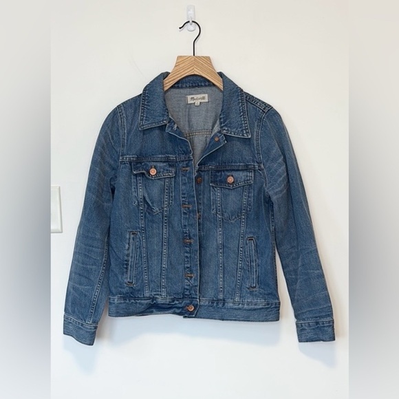 Madewell the Jean jacket in Pinter wash , sz large - Picture 4 of 10